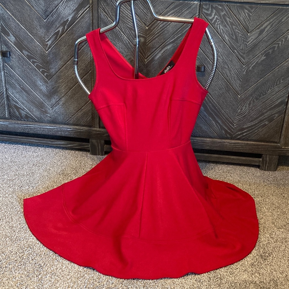 Lulu's Vibrant Red Mini Dress